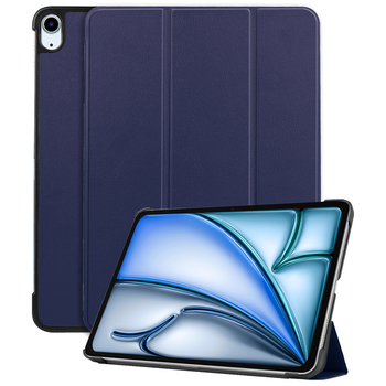 Betaalbare Hoesjes iPad Air 6 11 (2024) Hoesje Book Case - Donkerblauw