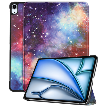 Betaalbare Hoesjes iPad Air 6 11 (2024) Hoesje Book Case - Galaxy