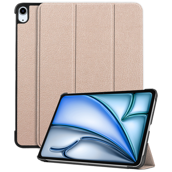 Betaalbare Hoesjes iPad Air 6 11 (2024) Hoesje Book Case - Goud