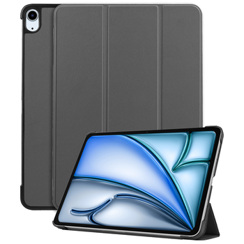 Betaalbare Hoesjes iPad Air 6 11 (2024) Hoesje Book Case - Grijs