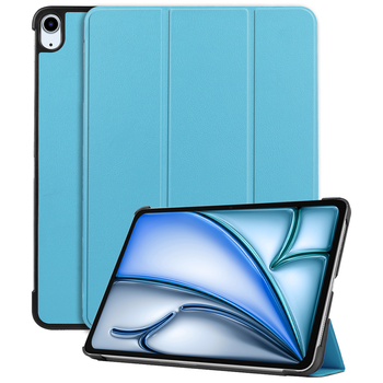 Betaalbare Hoesjes iPad Air 6 11 (2024) Hoesje Book Case - Lichtblauw