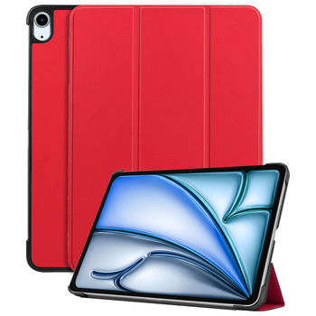 Betaalbare Hoesjes iPad Air 6 11 (2024) Hoesje Book Case - Rood