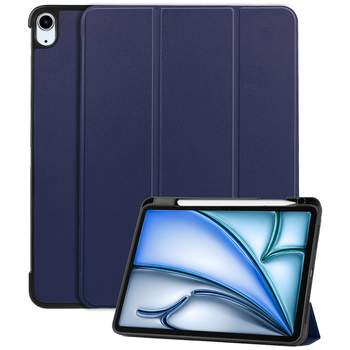 Betaalbare Hoesjes iPad Air 6 11 (2024) Hoesje Book Case - Donkerblauw