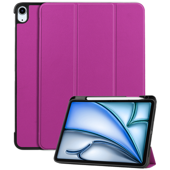 Betaalbare Hoesjes iPad Air 6 11 (2024) Hoesje Book Case - Paars