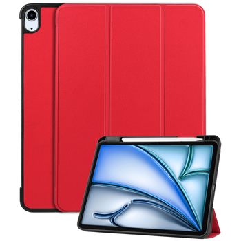 Betaalbare Hoesjes iPad Air 6 11 (2024) Hoesje Book Case - Rood