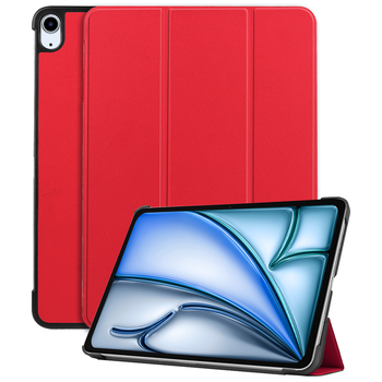 Betaalbare Hoesjes iPad Air 6 13 (2024) Hoesje Book Case - Rood