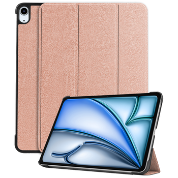 Betaalbare Hoesjes iPad Air 6 13 (2024) Hoesje Book Case - Rose goud