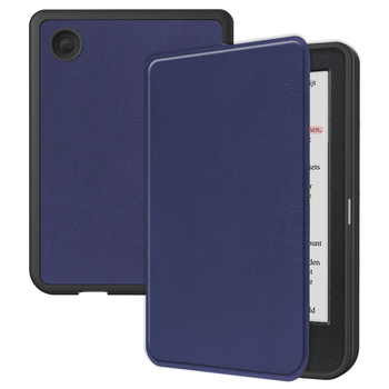 Betaalbare Hoesjes Kobo Clara Colour Hoesje Book Case - Donkerblauw