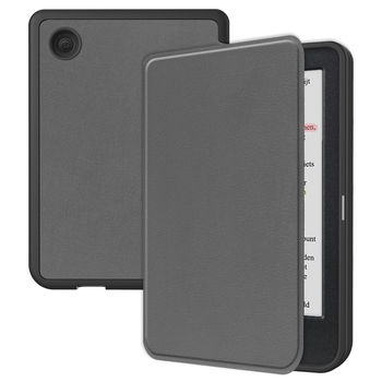 Betaalbare Hoesjes Kobo Clara Colour Hoesje Book Case - Grijs