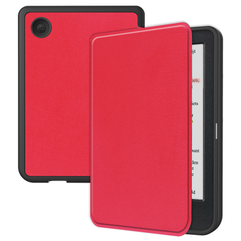 Betaalbare Hoesjes Kobo Clara Colour Hoesje Book Case - Rood