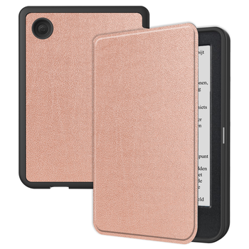 Betaalbare Hoesjes Kobo Clara BW Hoesje Book Case - Rosé Goud