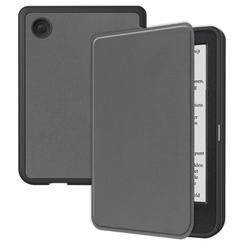 Betaalbare Hoesjes Kobo Clara BW Hoesje Book Case - Grijs