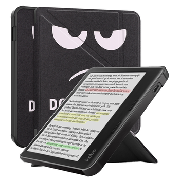 Betaalbare Hoesjes Kobo Libra Colour Hoesje Book Case - Don't Touch Me