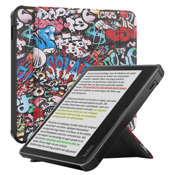 Betaalbare Hoesjes Kobo Libra Colour Hoesje Book Case - Graffity