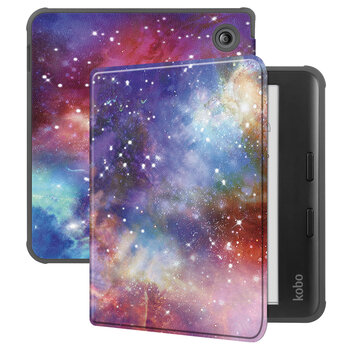 Betaalbare Hoesjes Kobo Libra Colour Hoesje Book Case - Galaxy