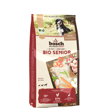 Interactie krom biologisch Bosch Bio Senior met Tomaten - Hondenvoer-winkel