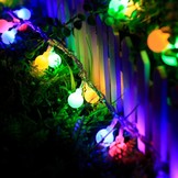100er LED Kugel Lichterkette, 10M Mehrfarbig, 8 Modi mit Memory-Funktion, Innen/ Außen, RGB