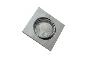 Einbaurahmen für LED MR16/GU10 Quadratisch Schwenkbar Chrom