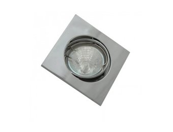 Einbaurahmen für LED MR16/GU10 Quadratisch Schwenkbar Chrom