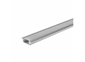LED Aluminium Profil Einbau eloxiert 1m SET