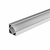 LED Aluminium Profil 45° eloxiert 1m SET