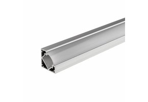 LED Aluminium Profil 45° eloxiert 1m SET