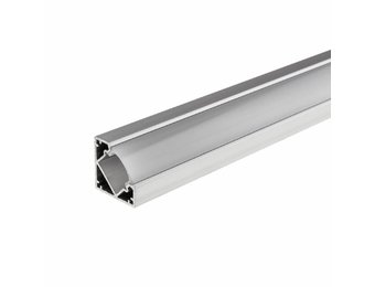 LED Aluminium Profil 45° eloxiert 1m SET