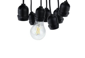 Lichterkette mit E27 Fassung 15 Stk. 14 Meter IP65