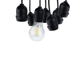 Lichterkette mit E27 Fassung 15 Stk. 14 Meter IP65