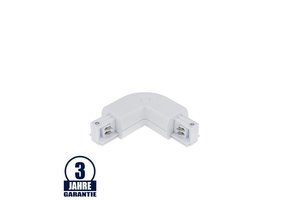 L-Verbinder für 3Ph. Stromschiene Professional Weiß