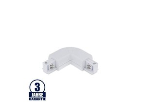 L-Verbinder für 3Ph. Stromschiene Professional Weiß