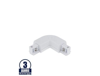 L-Verbinder für 3Ph. Stromschiene Professional Weiß