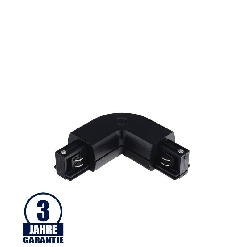 L-Verbinder für 3Ph. Stromschiene Professional Schwarz