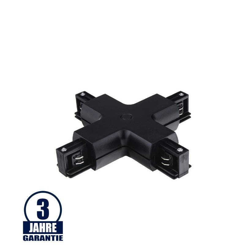 Kreuz-Verbinder für 3Ph. Stromschiene Professional Schwarz