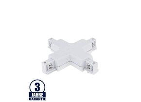 Kreuz-Verbinder für 3Ph. Stromschiene Professional Weiß