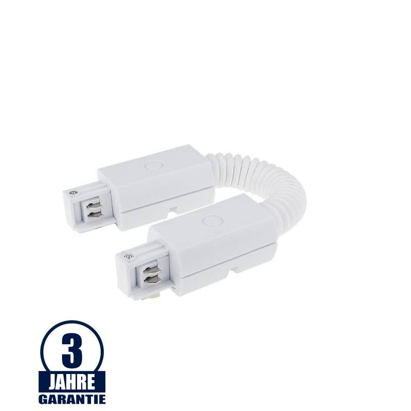 Flex-Verbinder für 3Ph. Stromschiene Professional Weiß