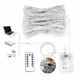 USB Lichterkette LED Lichtervorhang 300 LEDs 8 Modi 3m * 3m IP44