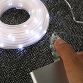 USB Lichtschlauch mit 100 LEDs, 10M LED Lichterkette mit Fernbedienung, IP65 Wasserfest, Zeitschaltuhr Merkfunktion