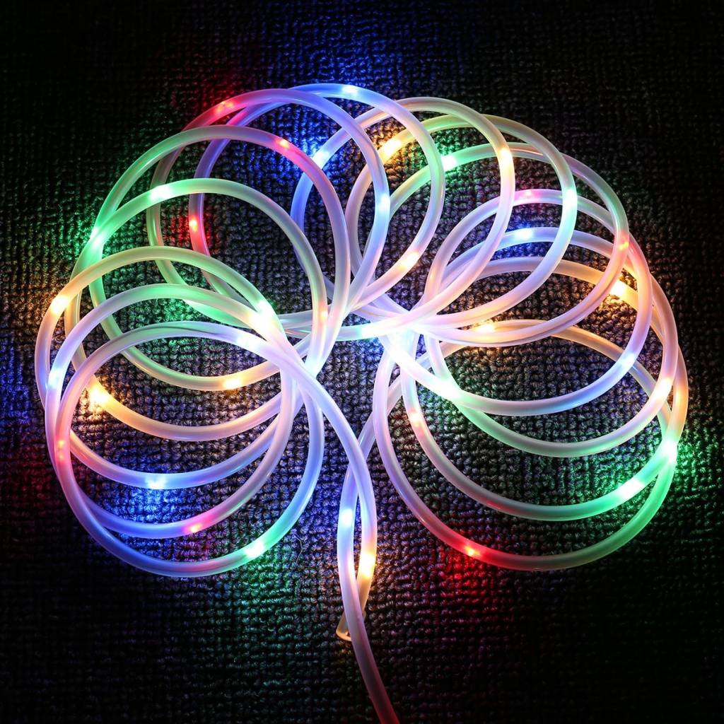 RGB USB Lichtschlauch mit 100 LEDs, 10M LED Lichterkette mit Fernbedienung, IP65 Wasserfest, Zeitschaltuhr Merkfunktion