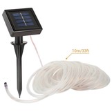 Solarlichterkette, 10 Meter, Wasserdicht, 1,2V, Portable, Weihnachtsbeleuchtung, mit dem Lichtsensor, Warmweiß