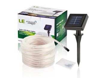 Solarlichterkette, 10 Meter, Wasserdicht, 1,2V, Portable, Weihnachtsbeleuchtung, mit dem Lichtsensor, Warmweiß