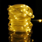Solarlichterkette, 10 Meter, Wasserdicht, 1,2V, Portable, Weihnachtsbeleuchtung, mit dem Lichtsensor, Warmweiß