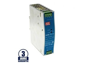 MEAN WELL 12V DC Tragschienen Metall Netzteil 75W bis 120W