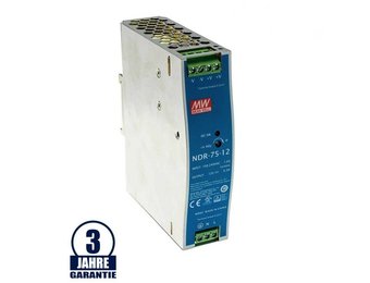 MEAN WELL 12V DC Tragschienen Metall Netzteil 75W bis 120W