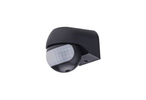 LED Bewegungsmelder Wandmontage bis 200W Ø12m 180° IP54 Schwarz