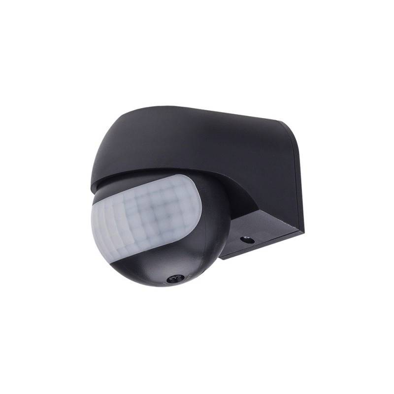 LED Bewegungsmelder Wandmontage bis 200W Ø12m 180° IP54 Schwarz