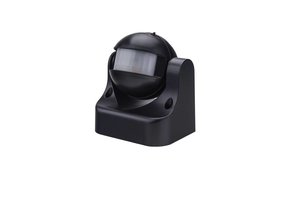 LED Bewegungsmelder Wandmontage bis 300W Ø12m 180° IP44 Schwarz