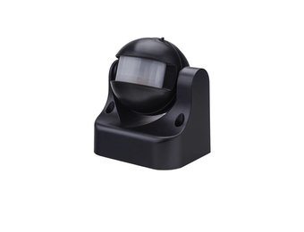 LED Bewegungsmelder Wandmontage bis 300W Ø12m 180° IP44 Schwarz