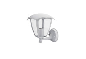 Außen Laterne mit E27 Fassung Wandmontage "UP" Weiß