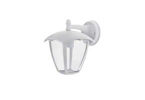 Außen Laterne mit E27 Fassung Wandmontage "Down" Weiß